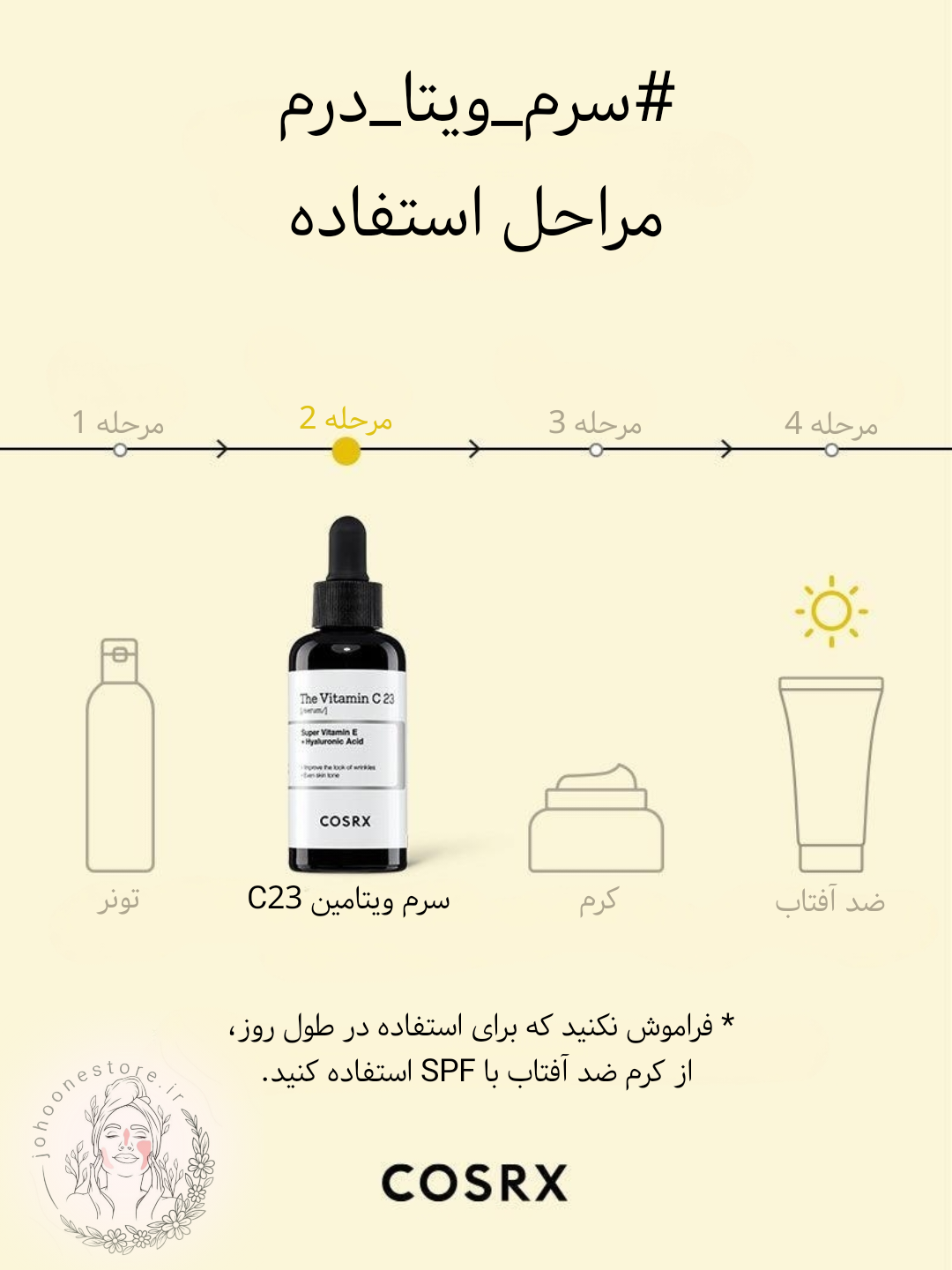 سرم ویتامین 23 C کوزارکس 20 میل اصل کره جنوبی