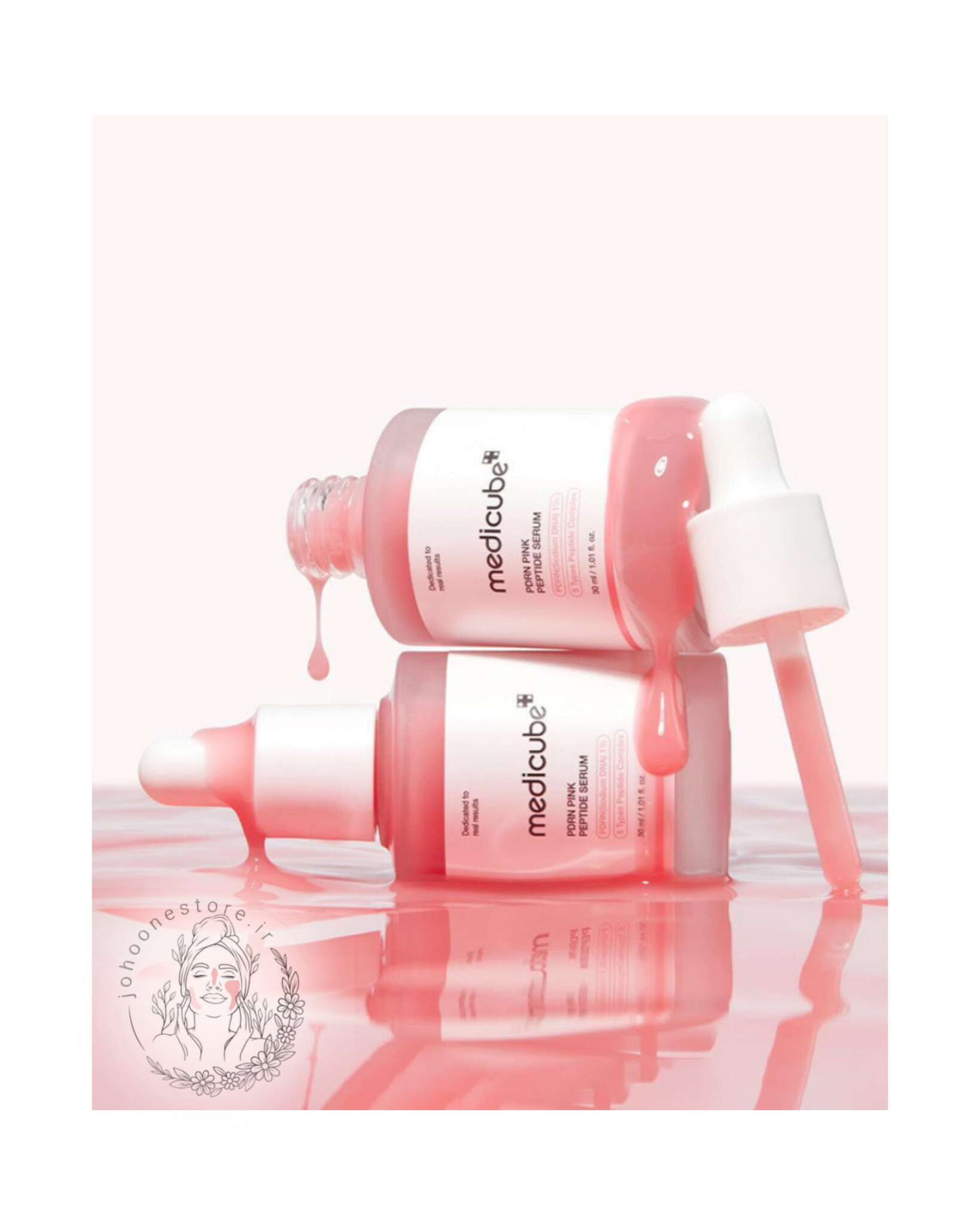 سرم روشن کننده پپتاید PDRN صورتی مدیکوب اصل کره جنوبی 30میل