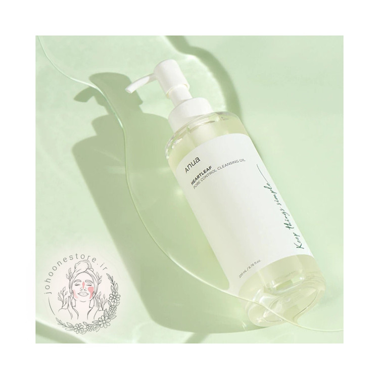 روغن پاک کننده منافذ باز پوست آنوا مدل هارت لیف حجم ۲۰۰ میل اصل کره جنوبی