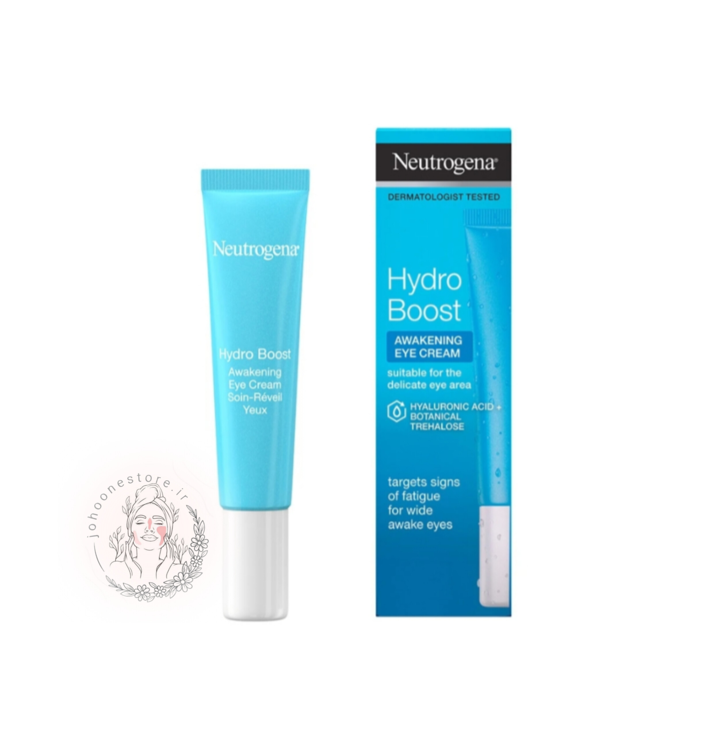 ژل-کرم دور چشم هیدروبوست نتروژینا اصل فرانسه 14میل