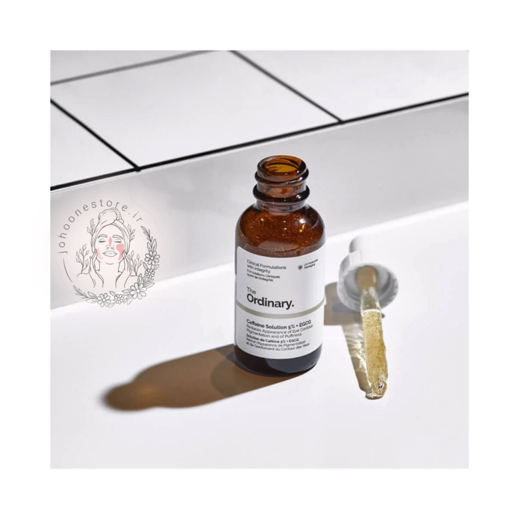سرم کافئین ۵٪ + EGCG عصاره چای سبز اوردینری اصل کانادا کاهش پف و تیرگی دور چشم 30میل