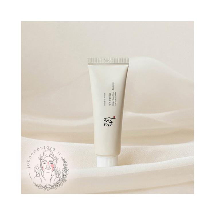ضد آفتاب بیوتی آف جوسان مدل سبوس برنج + غلات پروبیوتیک +50 SPF با ++++PA حجم 50 میل اصل کره جنوبی