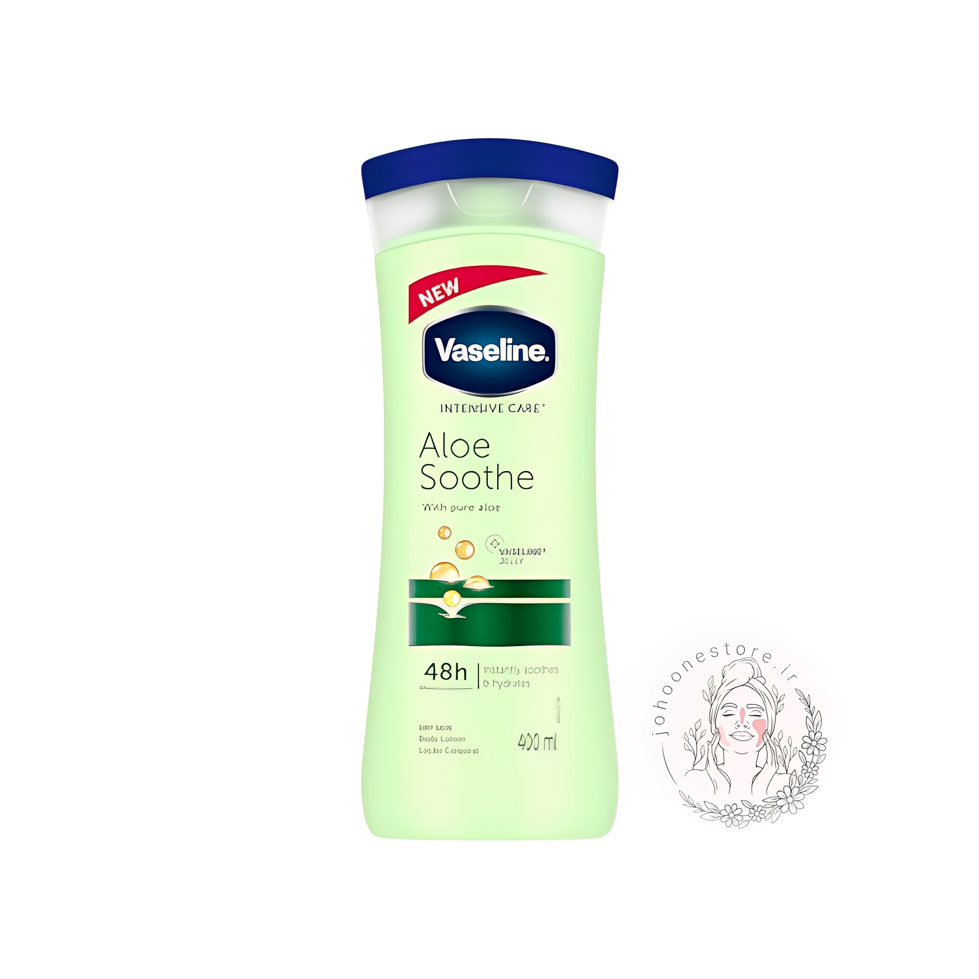 لوسیون بدن وازلین Intensive Caree مدل Aloe Soothe مناسب پوست معمولی 48h حجم 400 میل اصل آفریقای جنوبی
