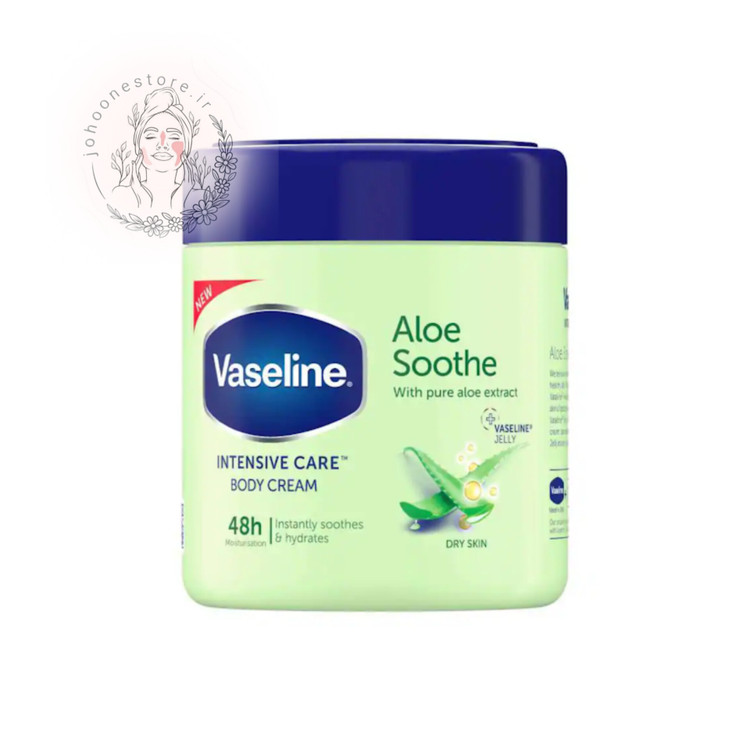 لوسیون بدن وازلین Intensive Caree مدل Aloe Soothe مناسب پوست معمولی 48h حجم 400 میل اصل آفریقای جنوبی