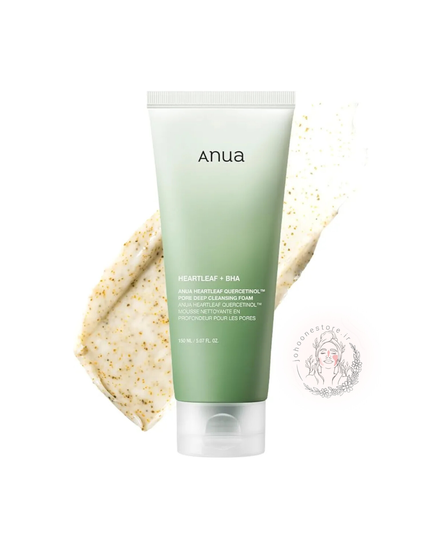 فوم شستشوی عمقی منافذ آنوا مدل تسکین دهنده و پاک کننده 150 میل اصل کره جنوبی