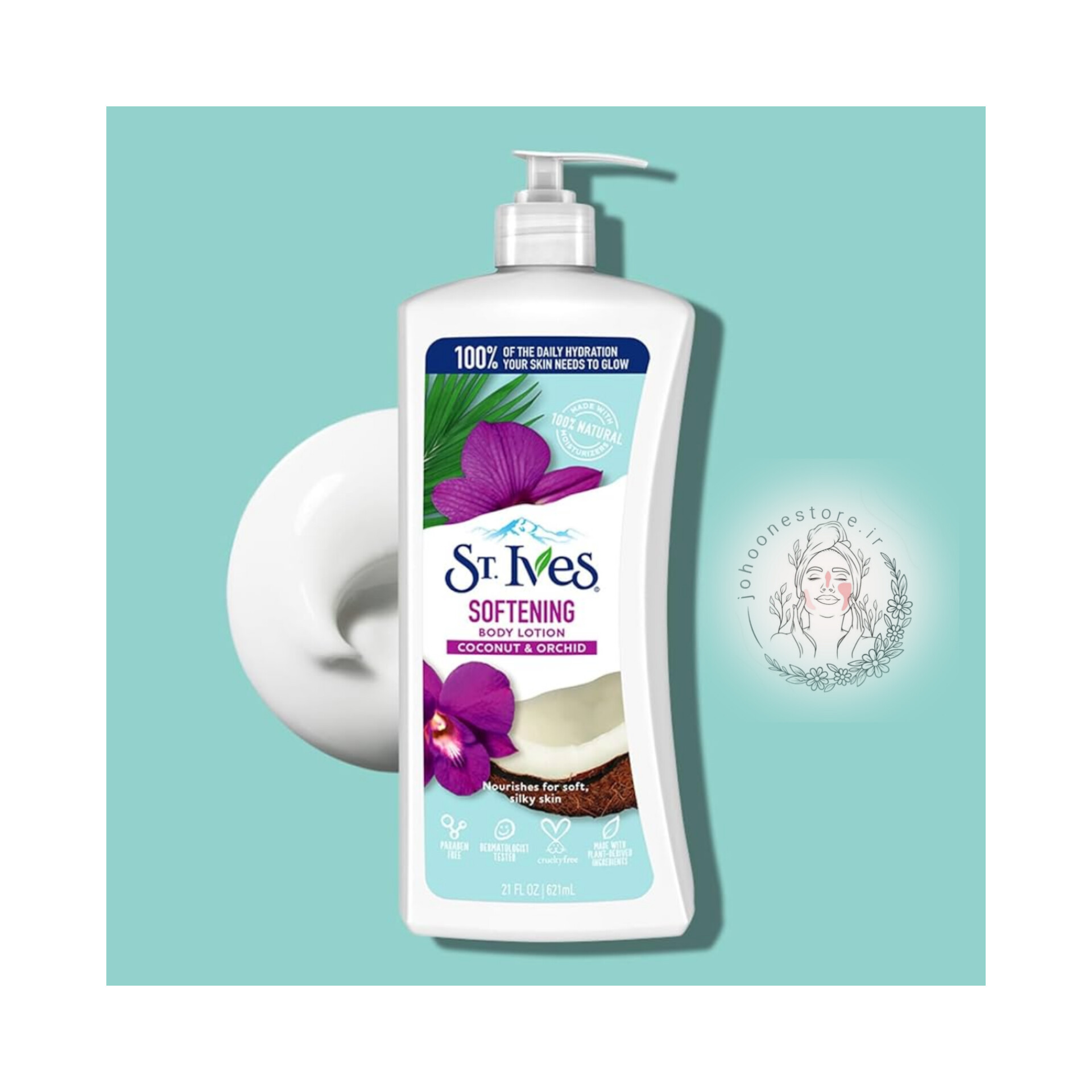 لوسیون بدن مرطوب کننده سینت ایوز حاوی عصاره Coconut & Orchid حجم 261 میل اصل