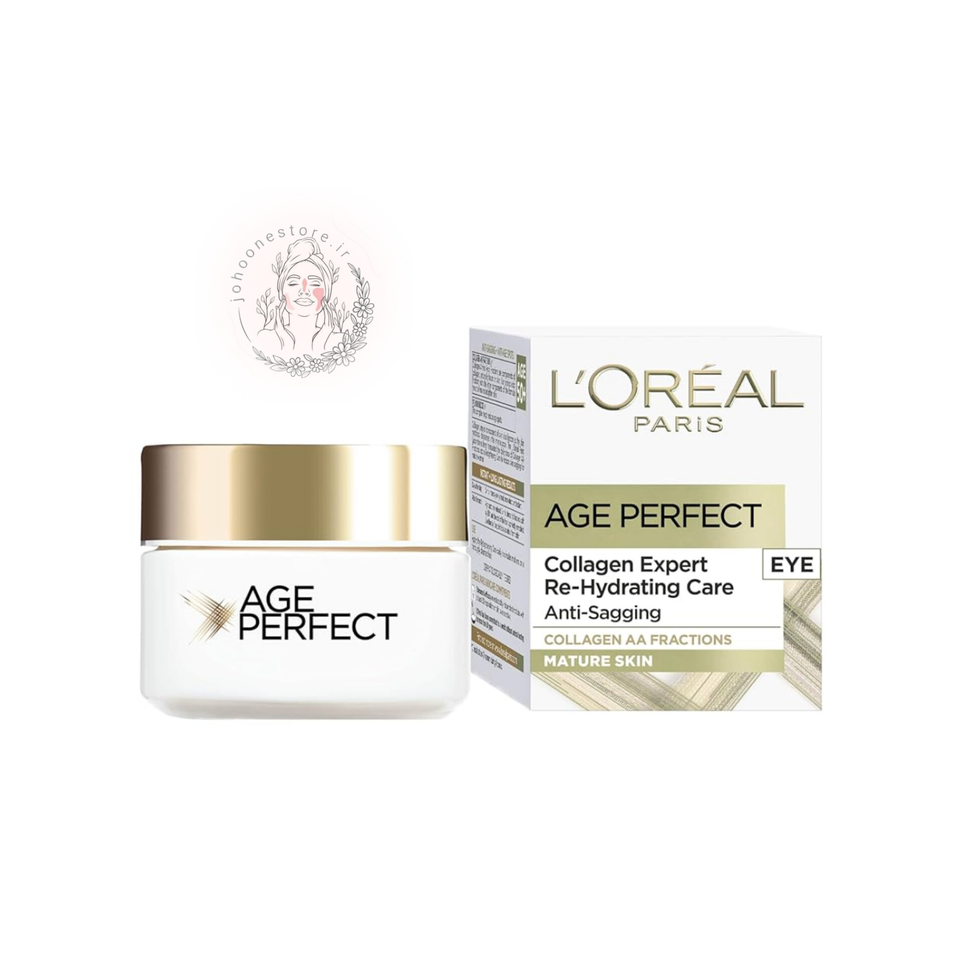 کرم دور چشم ضدچروک و آبرسان لورال مدل Age Perfect بالای 50 سال حجم 15 میل اصل فرانسه