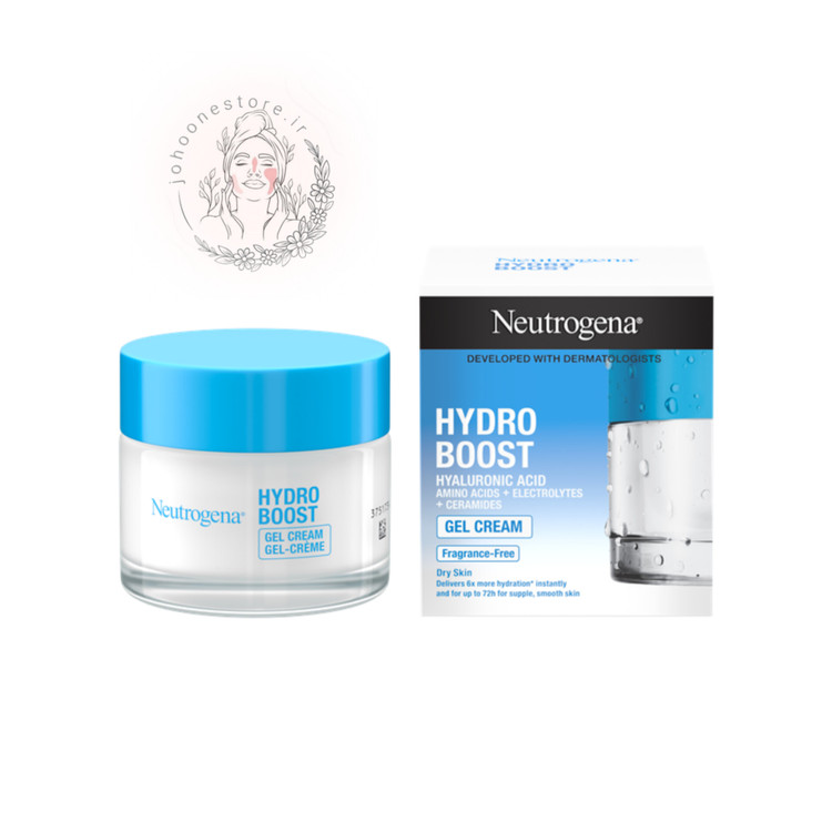 ژل کرم آبرسان نوتروژینا مدل Hydro Boost مناسب پوست خشک حجم 50 میل اصل فرانسه