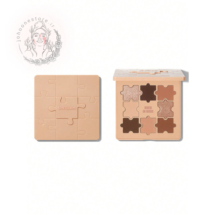 پالت سایه چشم شیگلم مدل HUED IN NUDE هود این نود 8 رنگ حجم 10 گرم اصل کره جنوبی