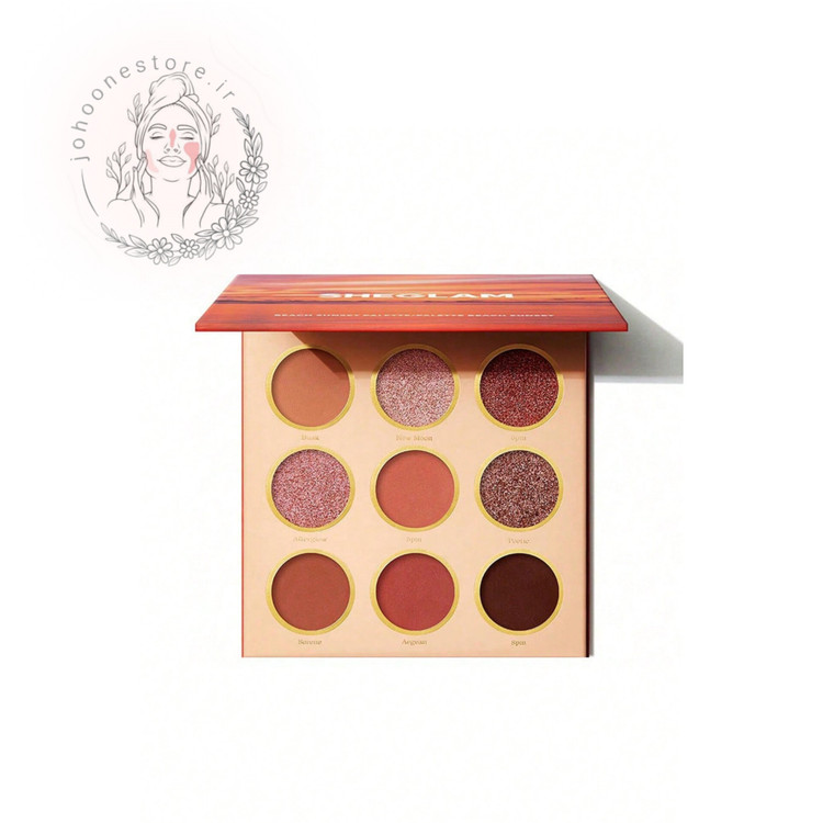 پالت سایه چشم شیگلم مدل Beach sunset بیچ سان ست 9 رنگ حجم 10 گرم اصل کره جنوبی