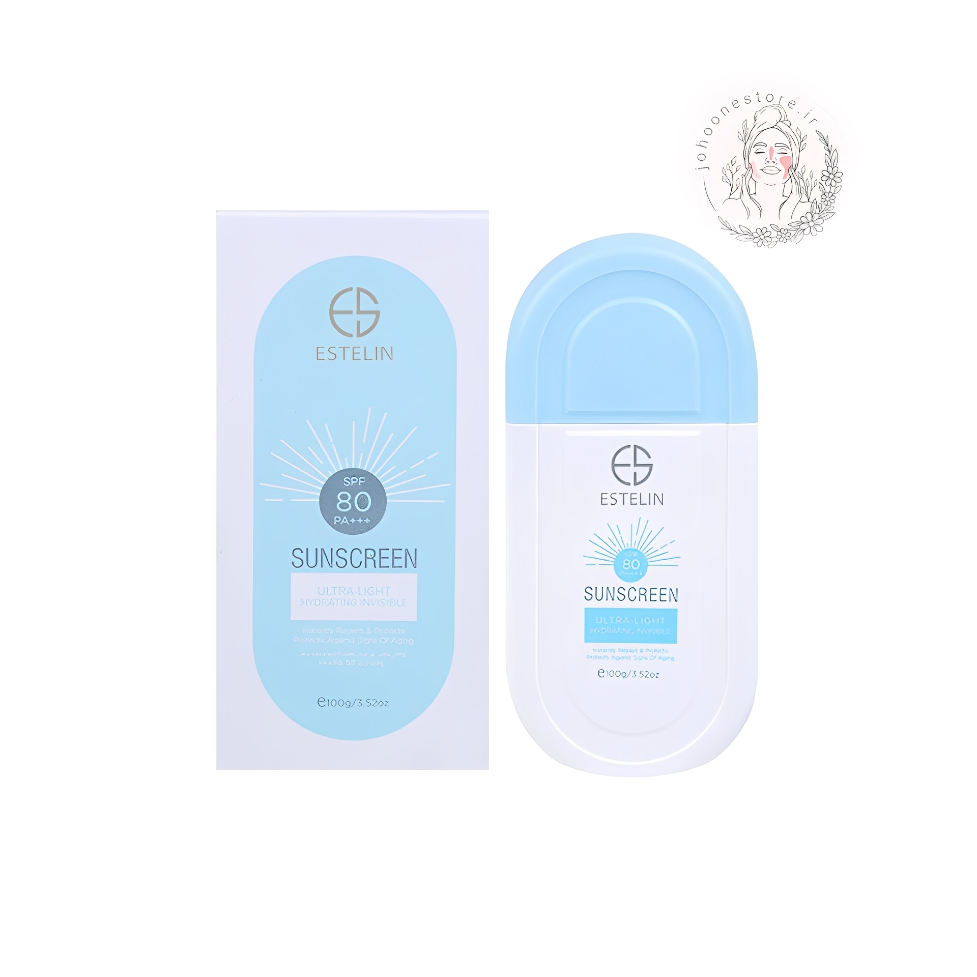 ضد آفتاب بی رنگ استلین مدل Ultra Light با +80 SPF و +++PA اصل