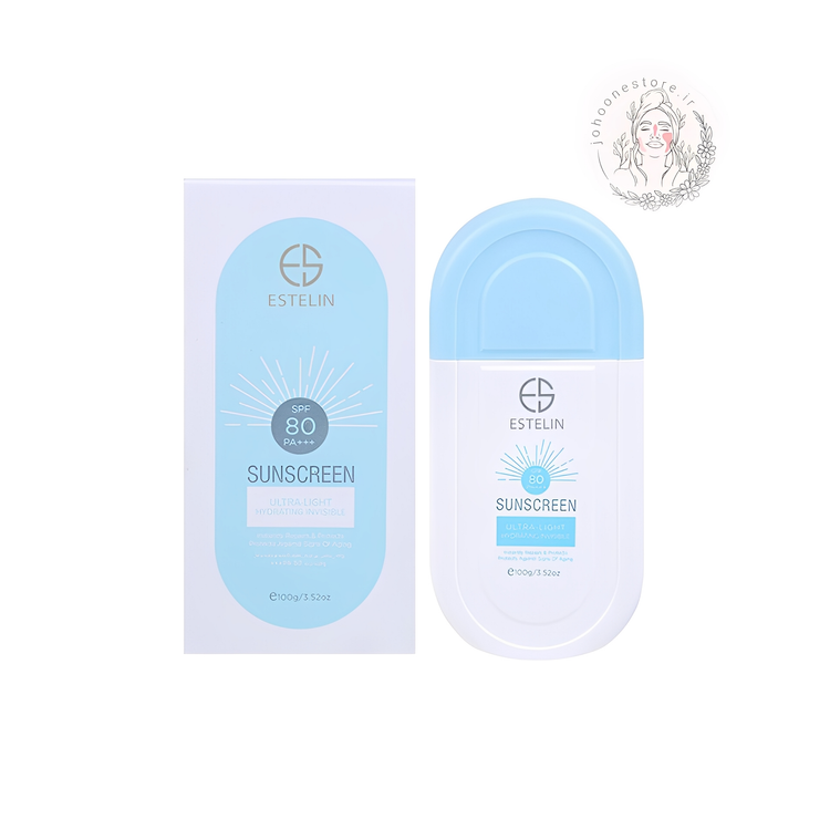 ضد آفتاب بی رنگ استلین مدل Ultra Light با +80 SPF و +++PA اصل