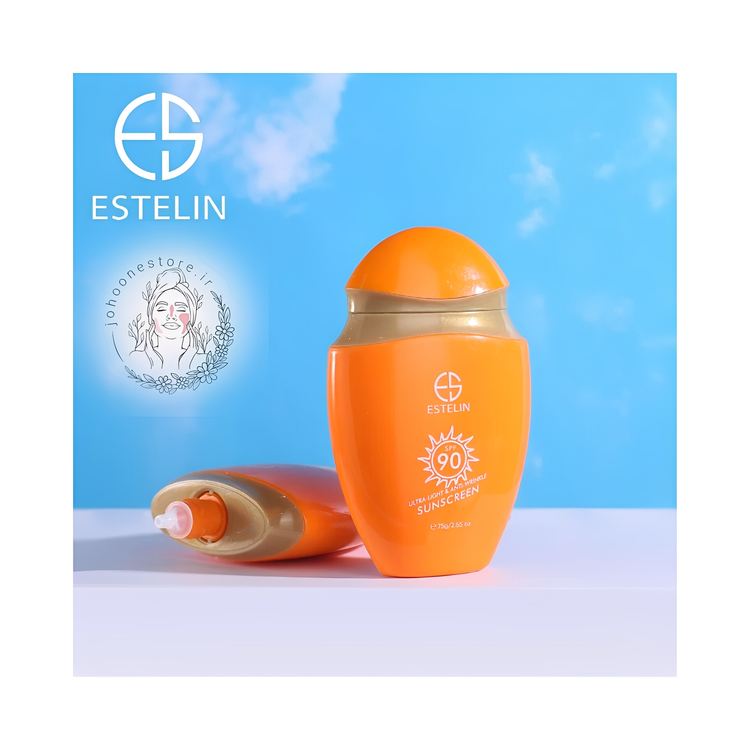 لوسیون ضد آفتاب استلین مدل فوق سبک ضد چروک با SPF90 و +++PA حجم 120 میل اصل