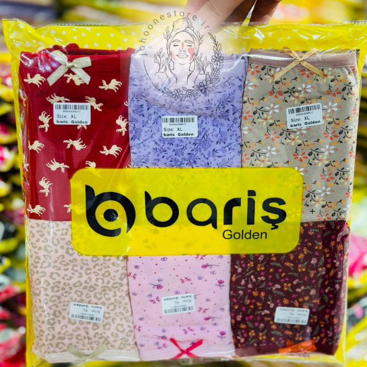 شورت زنانه Baris Golden – پک 6 عددی سایز M