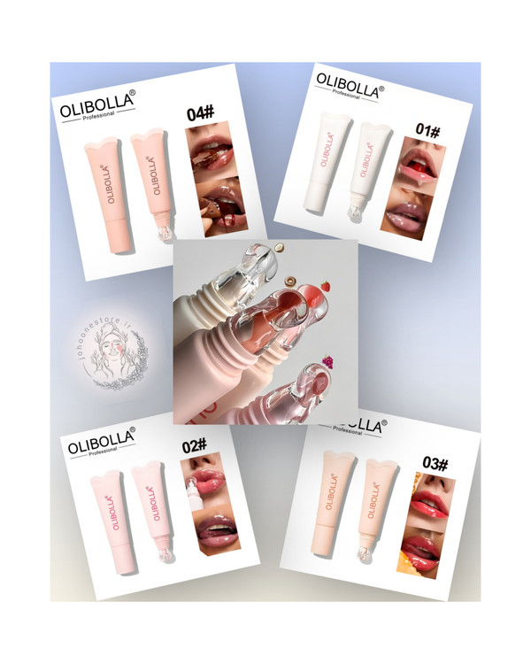 لیپ گلاس اولیبولا طرح شیگلم مدل اپلیکاتور شیشه ای