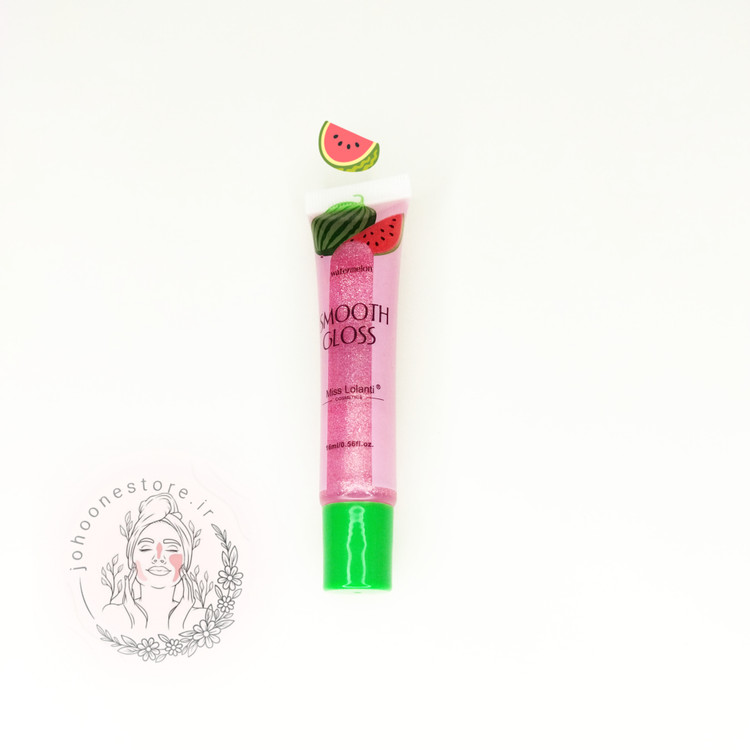 لیپ گلاس میوه ای میس لولانتی مدل اسموت گلاس گلیتری تیوپی _ هندونه ای