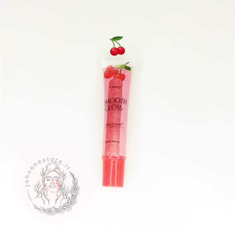 لیپ گلاس میوه ای میس لولانتی مدل اسموت گلاس گلیتری تیوپی _ آلبالویی