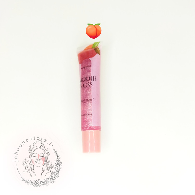 لیپ گلاس میوه ای میس لولانتی مدل اسموت گلاس گلیتری تیوپی _ هلویی
