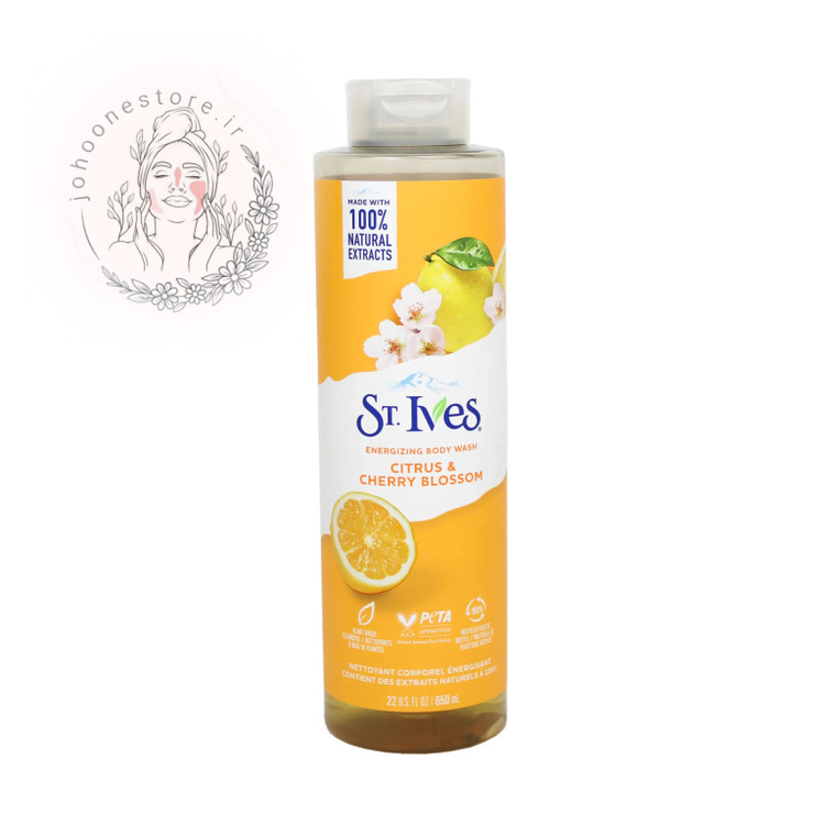 شامپو بدن سینت ایوز حاوی عصاره 100% طبیعی مرکبات و شکوفه گیلاس حجم650ml اصل آمریکا
