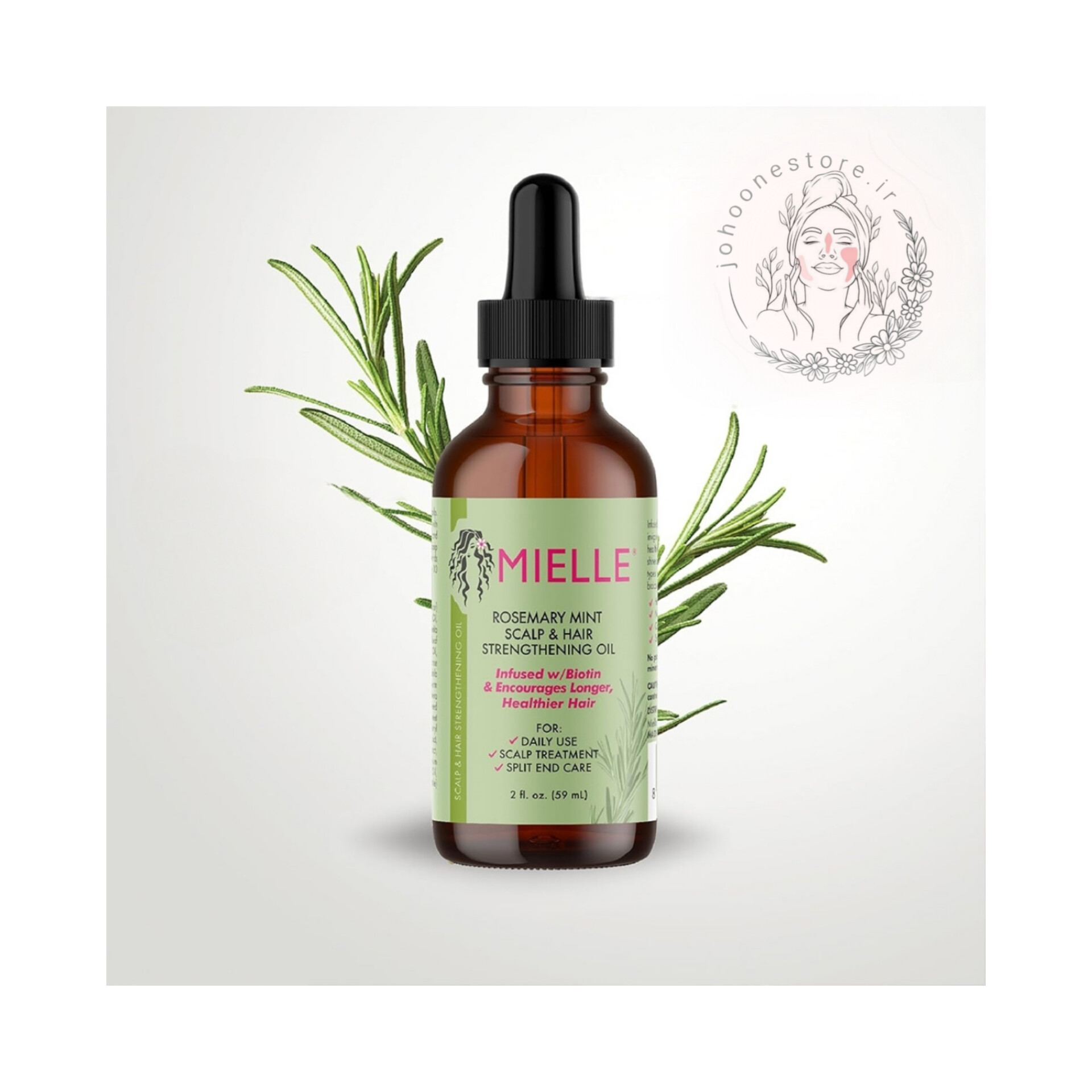 روغن تقویت‌کننده و ترمیم‌کننده پوست سر و مو میله حجم 60 میل اصل آمریکا