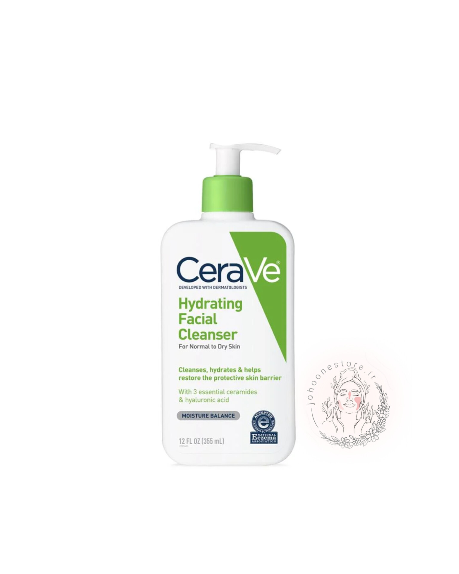 شوینده آبرسان صورت سراوی مناسب پوست معمولی تا خشک اصل فرانسه 355 میل