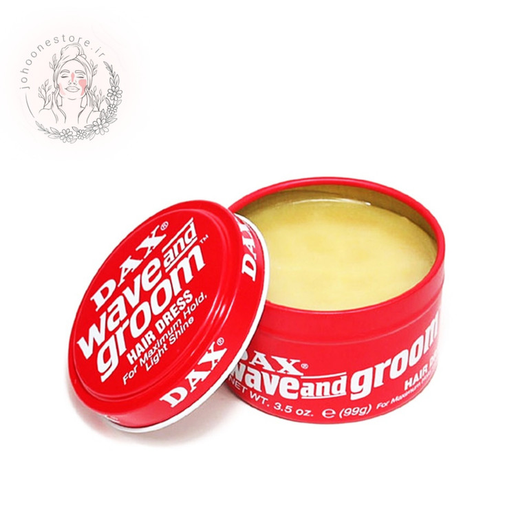 واکس مو داکس مدل قرمز DAX Wave And Groom با رایحه نارگیل حجم 99 گرم اصل آمریکایی