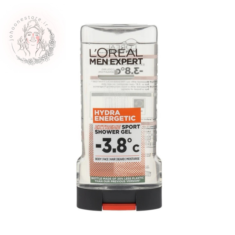 شامپو سر و بدن مردانه لورال مدل Hydra Energy سفید حجم 300 میل ( XL ) اصل فرانسه